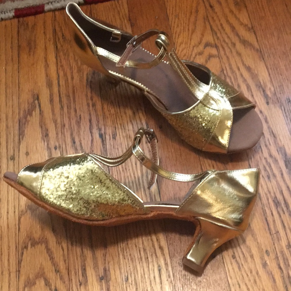 Gold Dance shoes